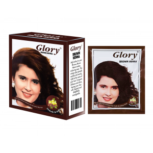 GLORY BROWN HENNA HAIR DYE 10 GM SACHET